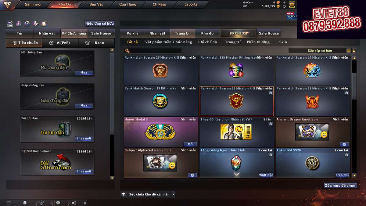 shop acc cf uy tin gia re